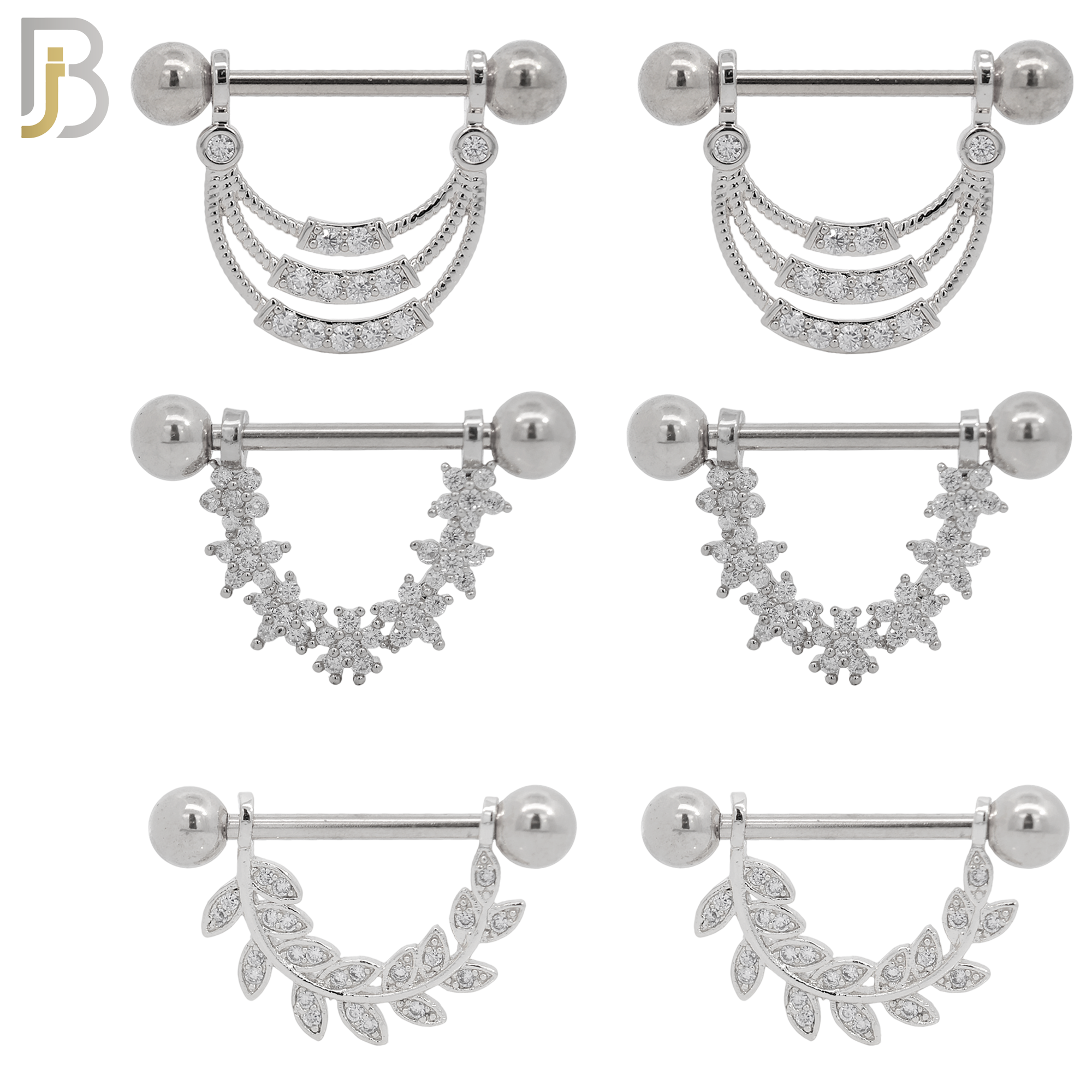 PK-NP27- 316L Surgical Steel Nipple Shields Ring image 1