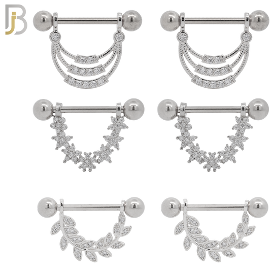 PK-NP27- 316L Surgical Steel Nipple Shields Ring image 1