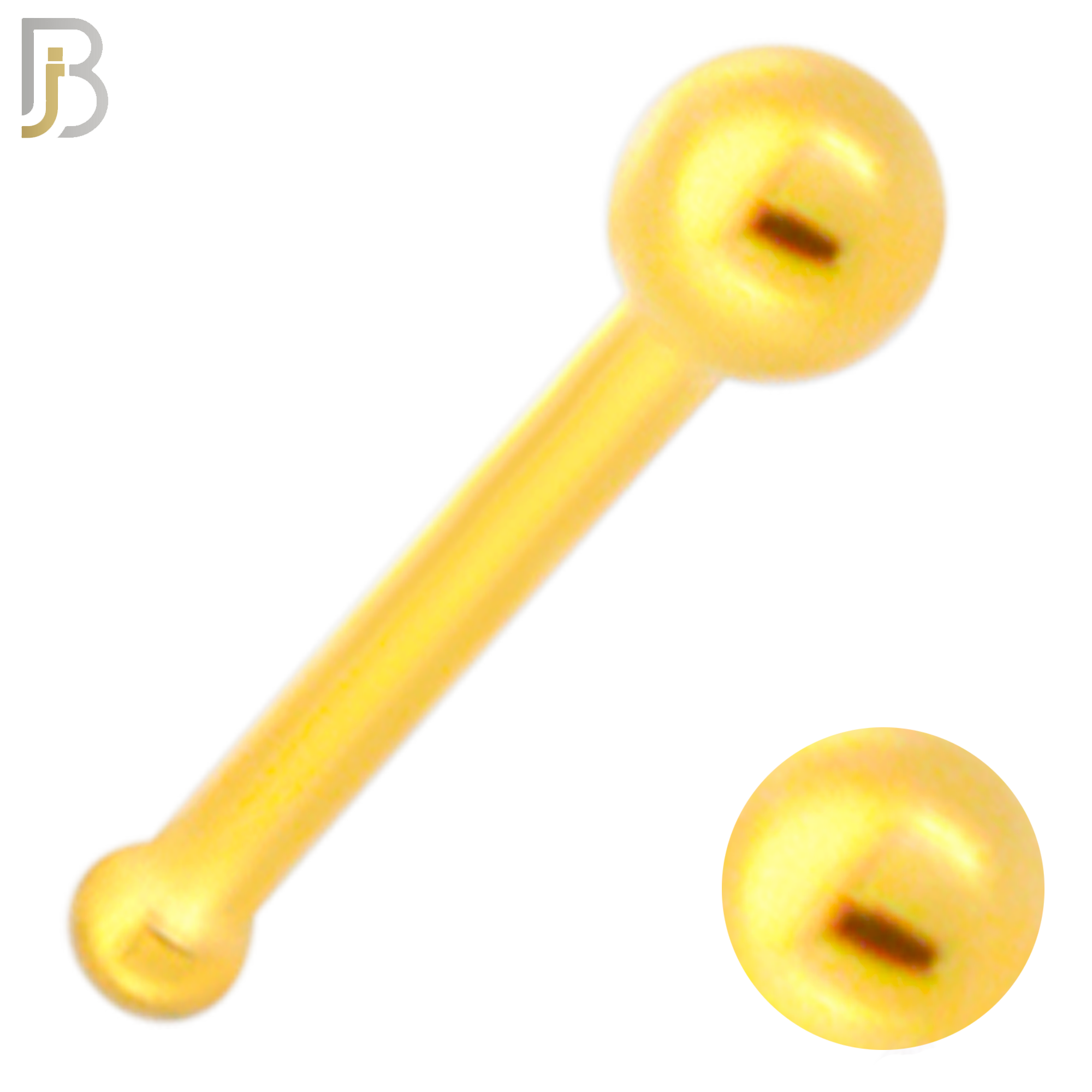 NR07B - 316L Surgical Steel Nose Bone with 2mm Plain Ball Stud (PACK OF 6) image 2