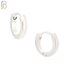 ES01S - 316L Stainless Steel Plain Curve Design Huggies image 1