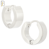 ES85S - 316L Stainless Steel Plain Design Huggies Clip On image 5