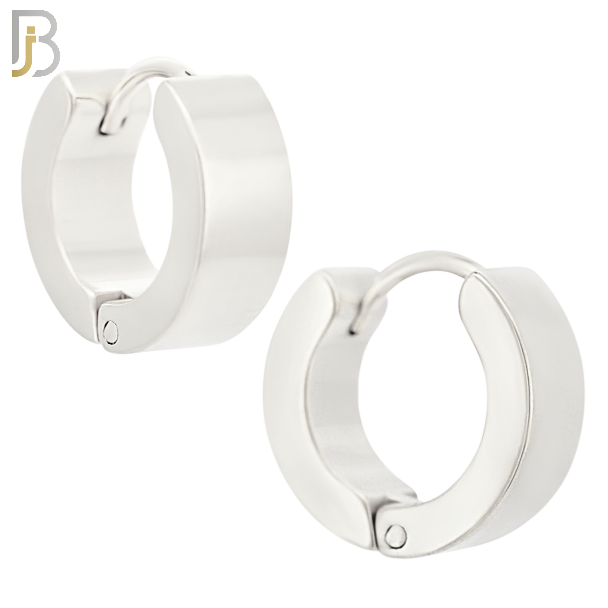 ES85S - 316L Stainless Steel Plain Design Huggies Clip On image 5