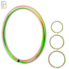 CT02RB - Multi Color Plated 316L Surgical Steel Hoops Seamless Continuous Ring Twist to Open image 0