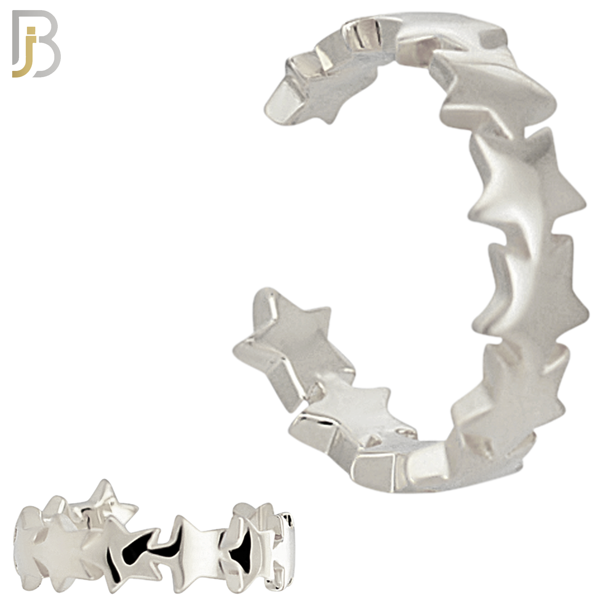 FES011 - Plain Multi Star Ear Cuff in Brass (Sold Per Piece) image 1