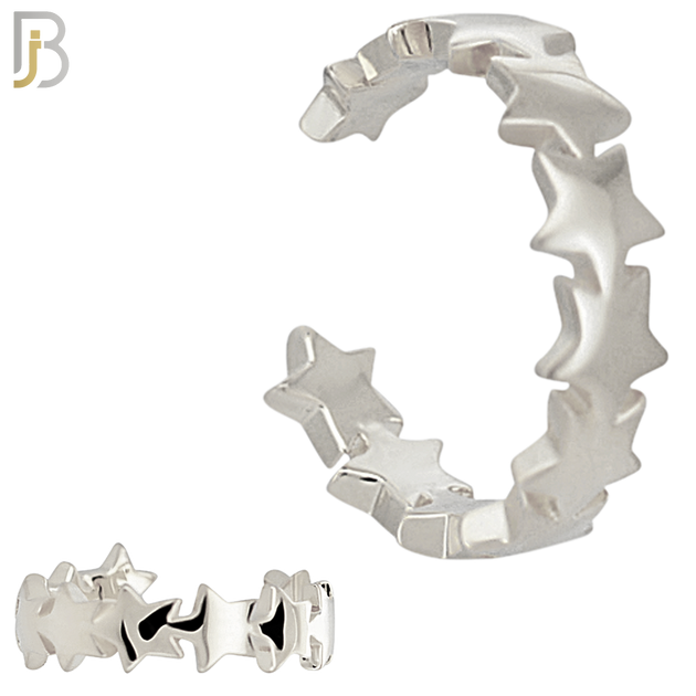 FES011 - Plain Multi Star Ear Cuff in Brass (Sold Per Piece) image 1