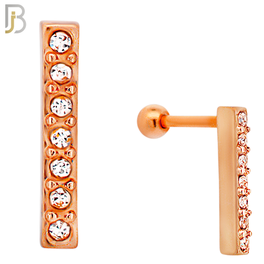 TB113 -  316L Stainless Steel Bar Tragus/Cartilage Barbell (PACK OF 6) image 3