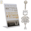 PK-N006 - 316L Surgical Steel Different Designs Dangle Belly Rings - Pack of 16 image 0