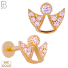 14-LB81 - 14k Yellow Gold Angel Labret - Yellow Gold image
