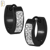 ES03 - 316L Stainless Steel Multi Zircon 4mm Front Thickness Huggies image 4