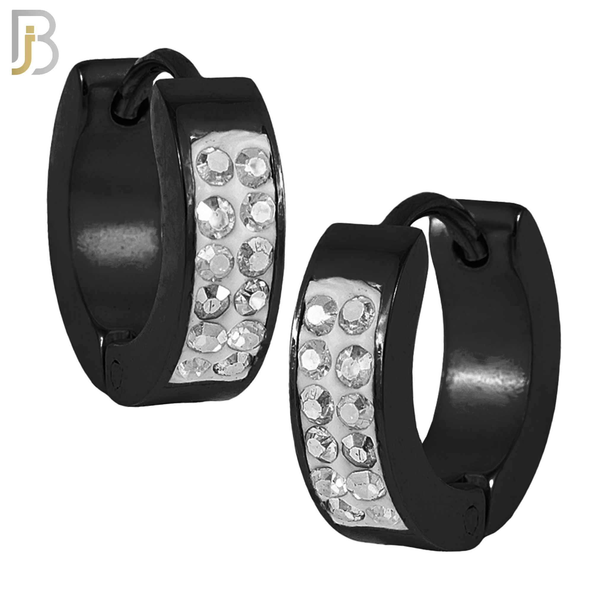 ES03 - 316L Stainless Steel Multi Zircon 4mm Front Thickness Huggies image 4