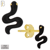 925-ES476 - 925 Sterling Silver Enamel Coated Snake Push Back Stud Earring image 5