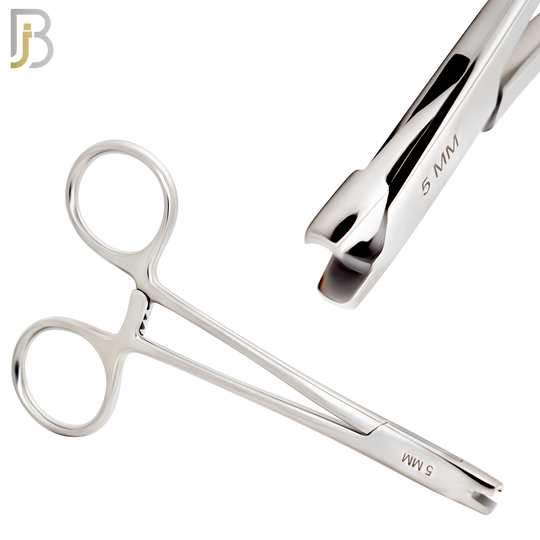 TS05 - Stainless Steel Micro Dermal Surface Anchor Locking Forceps 5" Long image 1