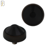 DM01KK -  Black Plated Surgical Steel Dermal Bezel Black Cubic Zirconia 1.2mm Screw Top (PACK OF 6) image 5
