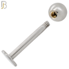 LB06SC - 316L Surgical Steel Labret Screw Ball with CZ External Threaded (PACK OF 6) image 2