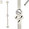 BB25 - 316L Surgical Steel Screw Bar with Brass Grape Bunch Design Barbell Industrial (PACK OF 4) image 1