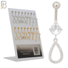PK-N007 - 316L Surgical Steel Different Designs Dangle Belly Rings - Pack of 16 image 0