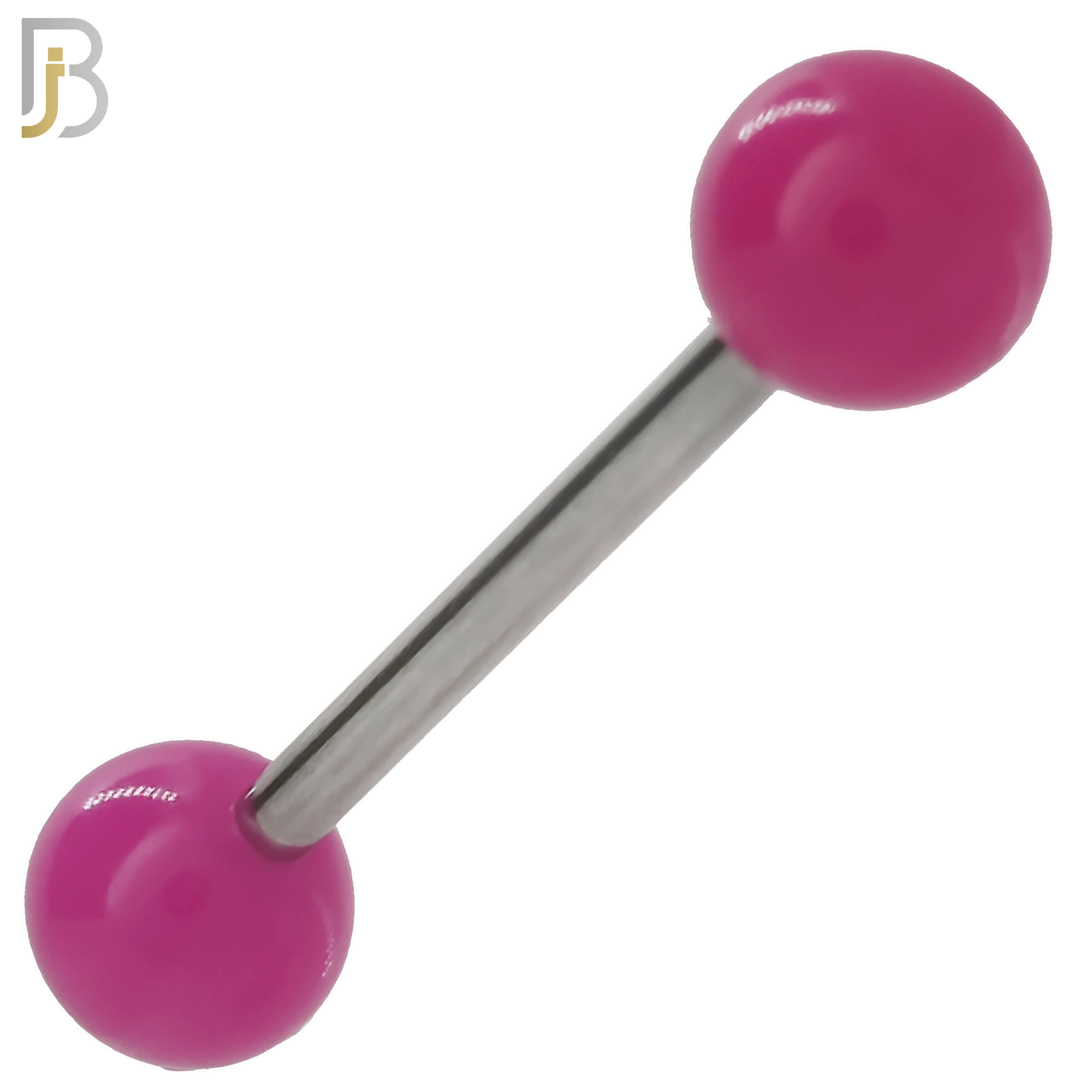 PK-BB03S - 316L Surgical Steel Barbell with Solid Color Acrylic Ball Screw External Threaded Pack of 120 image 5