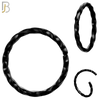 PK-CT11 - 316L Surgical Steel Twisted Hoops Seamless Pack of 30 and Fixed Beads 2mm Pack of 30 image 6