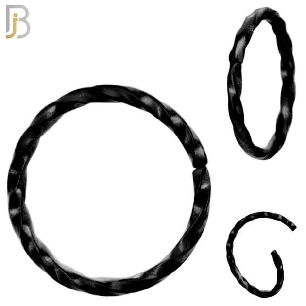 PK-CT11 - 316L Surgical Steel Twisted Hoops Seamless Pack of 30 and Fixed Beads 2mm Pack of 30 image 6