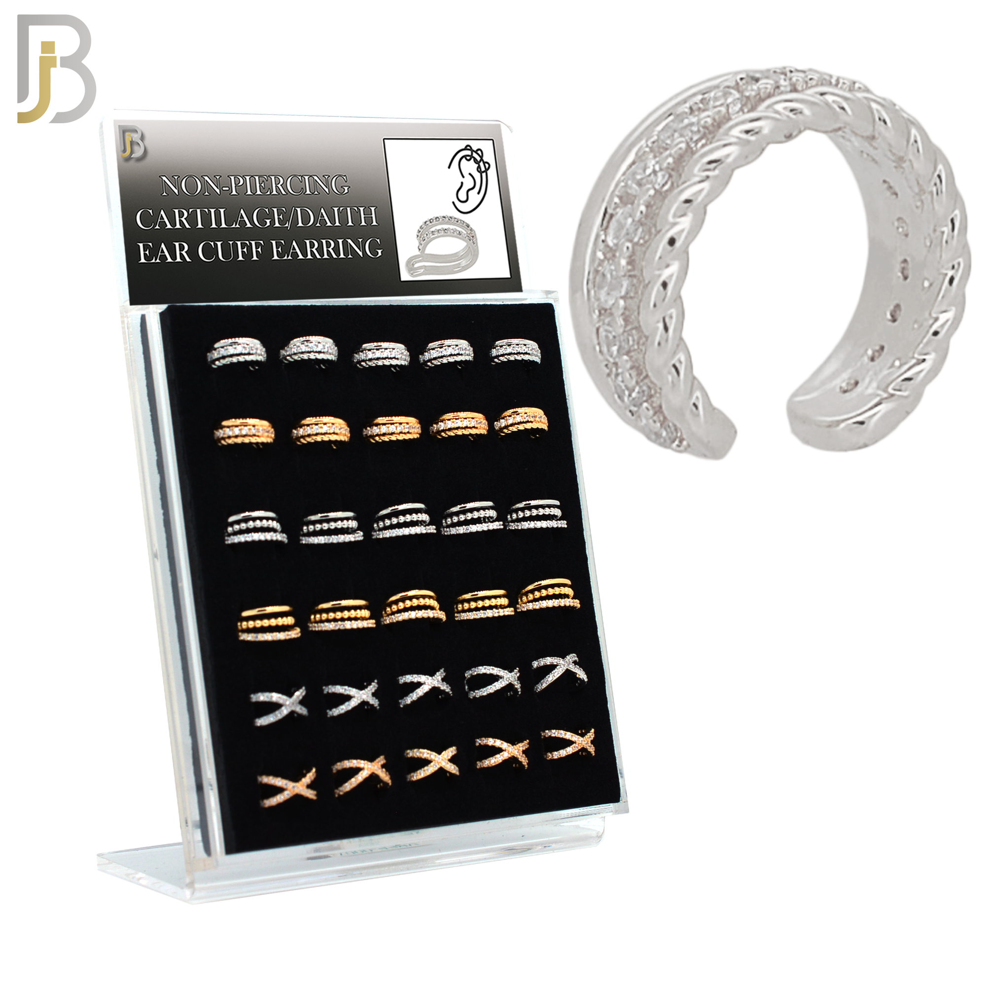 PK-FES07M - Brass Package Ear Cuff in Different Designs. Pack of 30 image 0