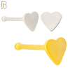 NR24B - 316L Surgical Steel Nose Bone Plain Solid Heart Design (PACK OF 6) image 0