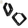 ES298 - 316L Stainless Steel Plain Huggies Inverted Square Shape Clip On image 3