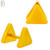 FP38 - Steel Triangle Design Fake Plug (Pack of 3 Pairs) image 3