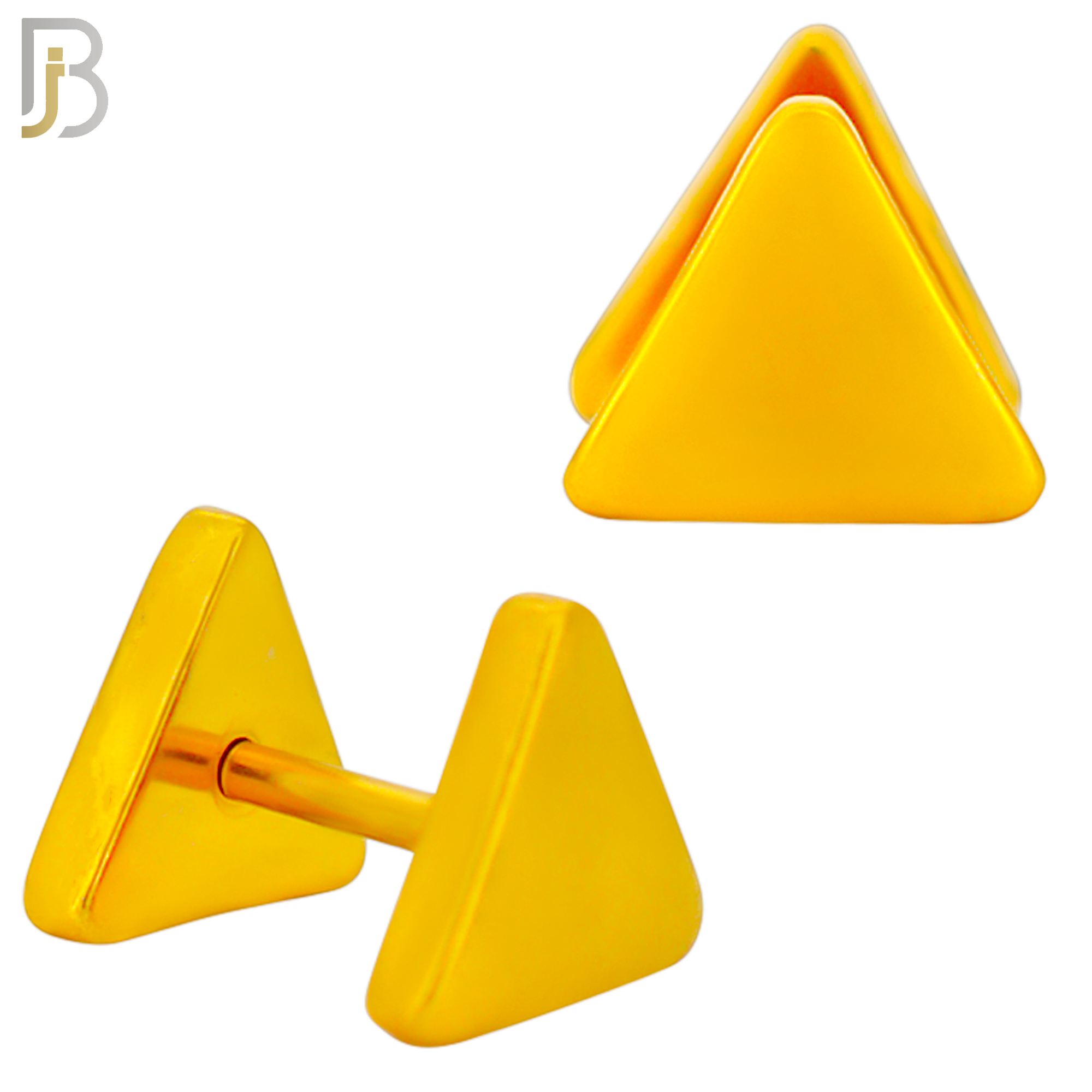 FP38 - Steel Triangle Design Fake Plug (Pack of 3 Pairs) image 3
