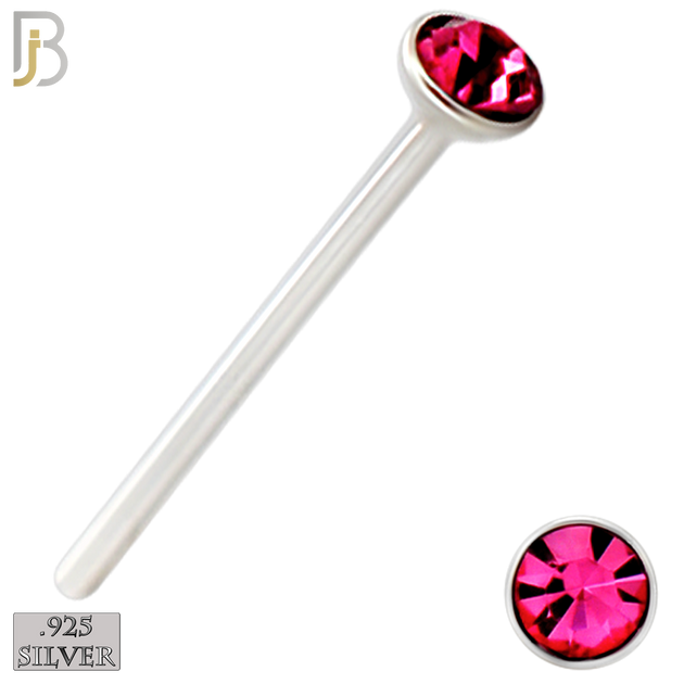 925-PK-NR05S-3A - Mixed of 1.4mm, 1.5mm, 2mm Assorted CZ 22g Thick, 925 Sterling Silver Bend It Yourself Nose Studs, Press Fit Packages Pack of 120 image 4
