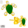 925-ES474 - 925 Sterling Silver Enamel Coated Turtle Push Back Stud Earring image 4