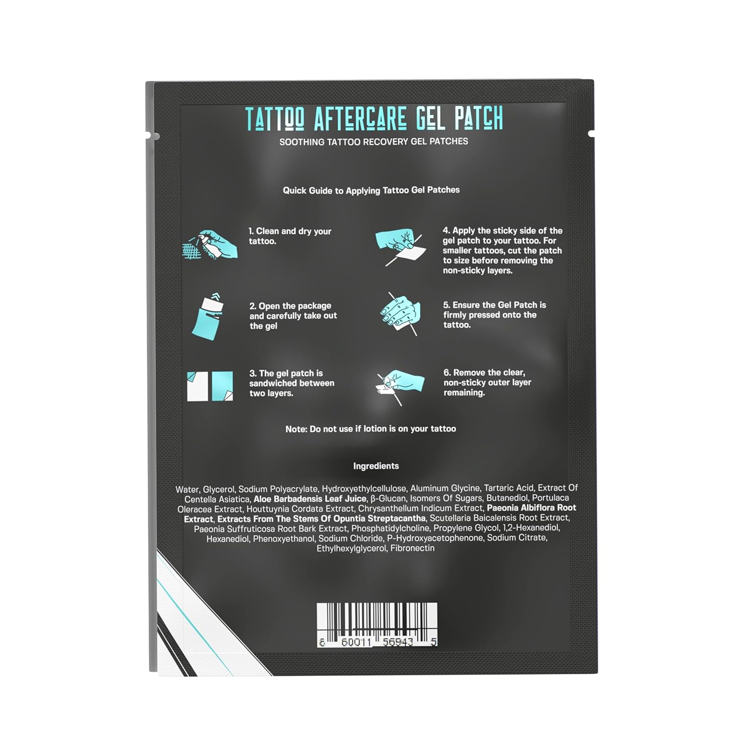 TSBL34 - Tattoo Aftercare Gel Patch (Pack of 7 Patches) image 2