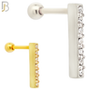 TB113 -  316L Stainless Steel Bar Tragus/Cartilage Barbell (PACK OF 6) image 0
