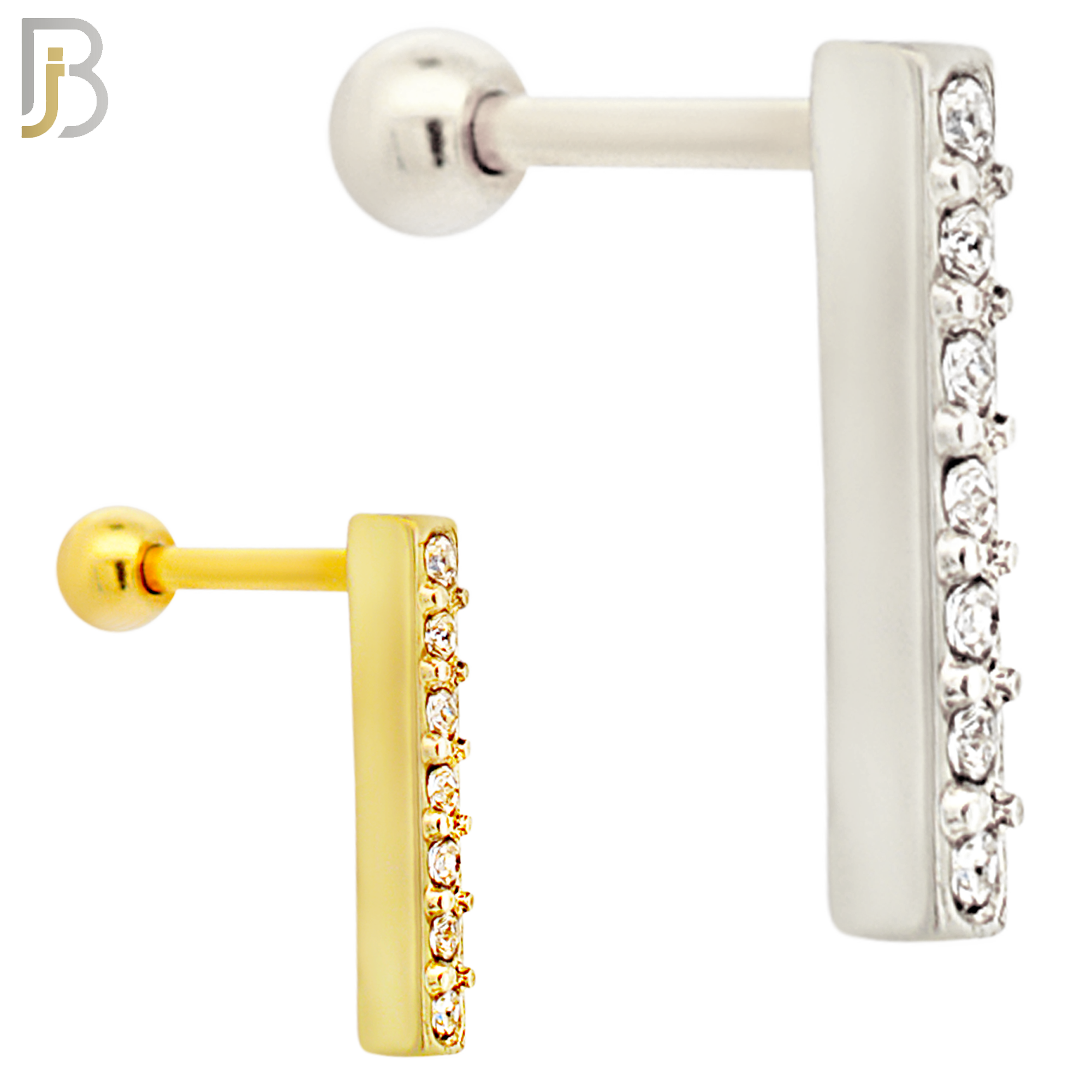 TB113 -  316L Stainless Steel Bar Tragus/Cartilage Barbell (PACK OF 6) image 0
