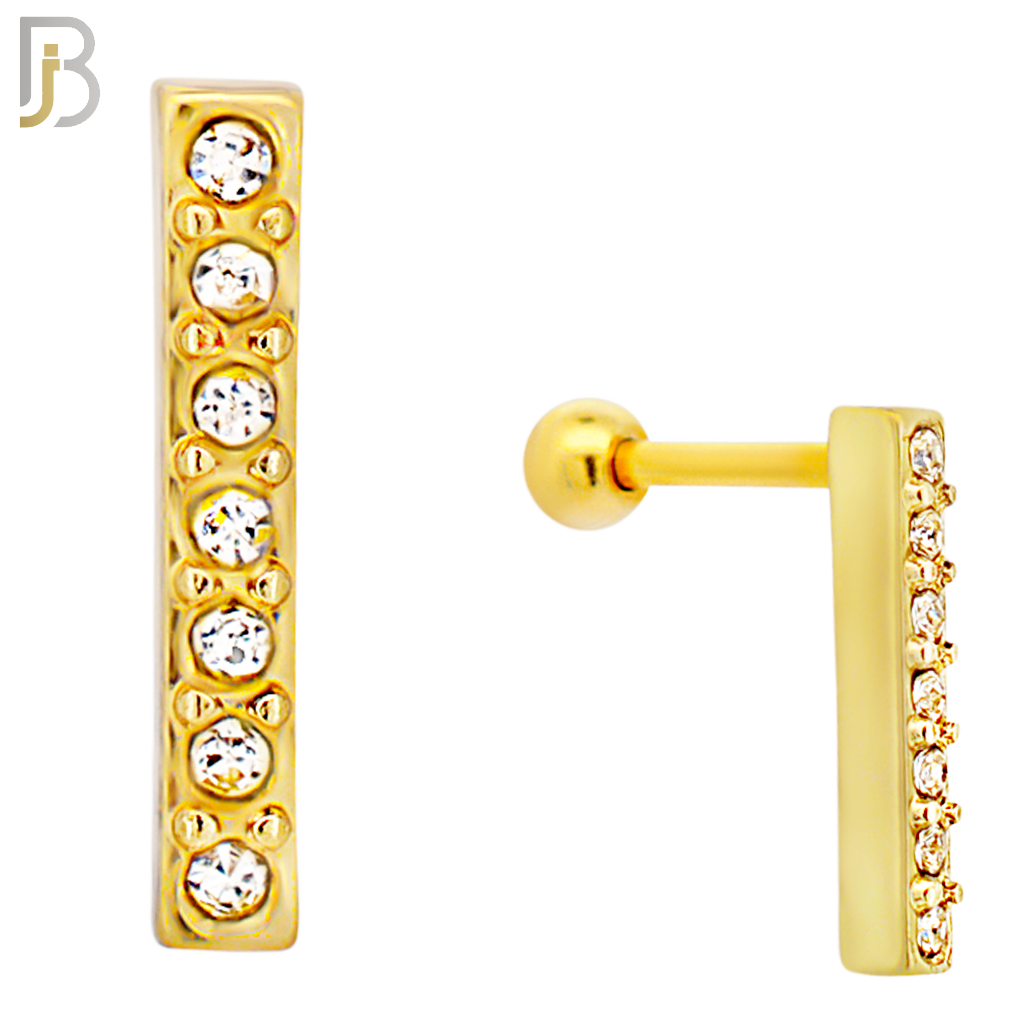 TB113 -  316L Stainless Steel Bar Tragus/Cartilage Barbell (PACK OF 6) image 7