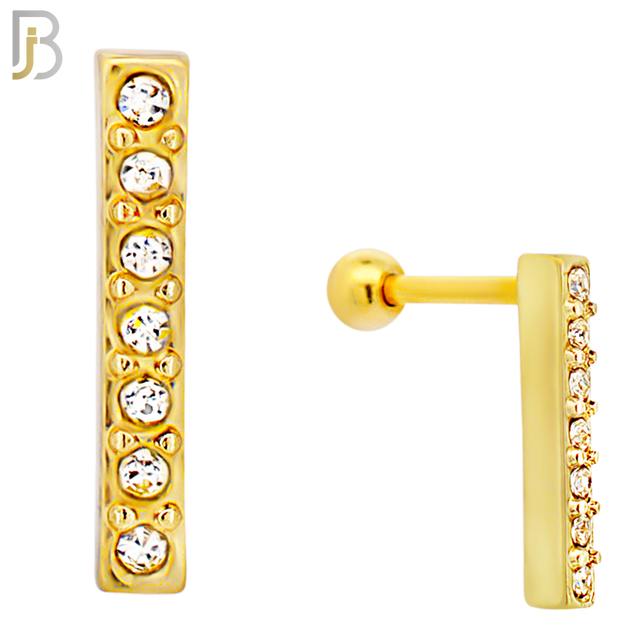 TB113 -  316L Stainless Steel Bar Tragus/Cartilage Barbell (PACK OF 6) image 7