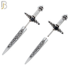 ES487 - 316L Stainless Steel Sword Screw Closure Earrings image 1