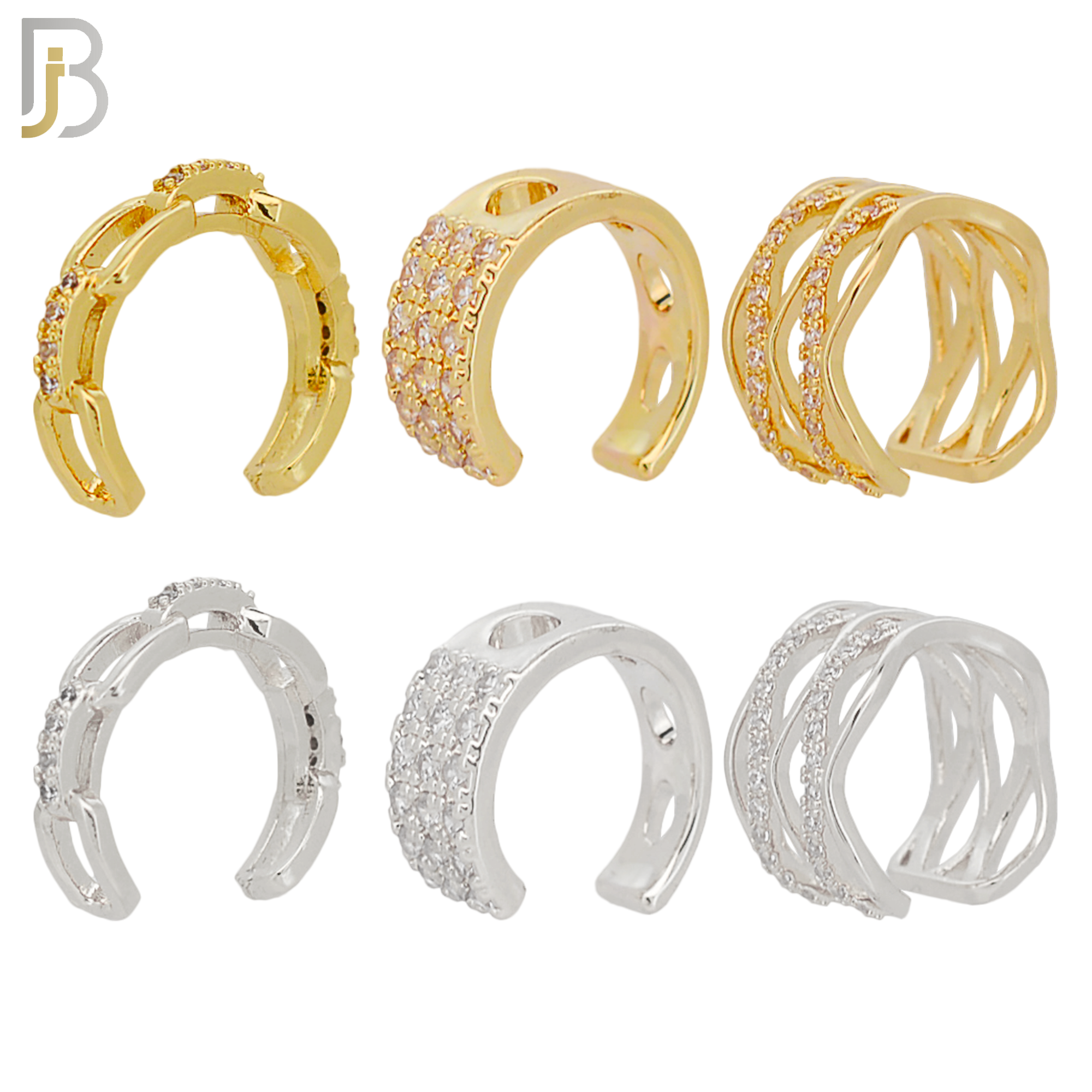 PK-FES06M - Brass Package Ear Cuff in Different Designs. Pack of 30 image 1