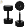 FP28K - Black Color Surgical Steel Plain Fake Plug (PACK OF 3 Pairs) image 1