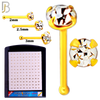 925-PK-NR01Y-3C2 - Mixed of 2mm, 2.5mm, 3mm 22g Thickness 18KT Gold Plated  925 Sterling Silver Nose Bones, Prong Set Packages Pack of 120 image 1