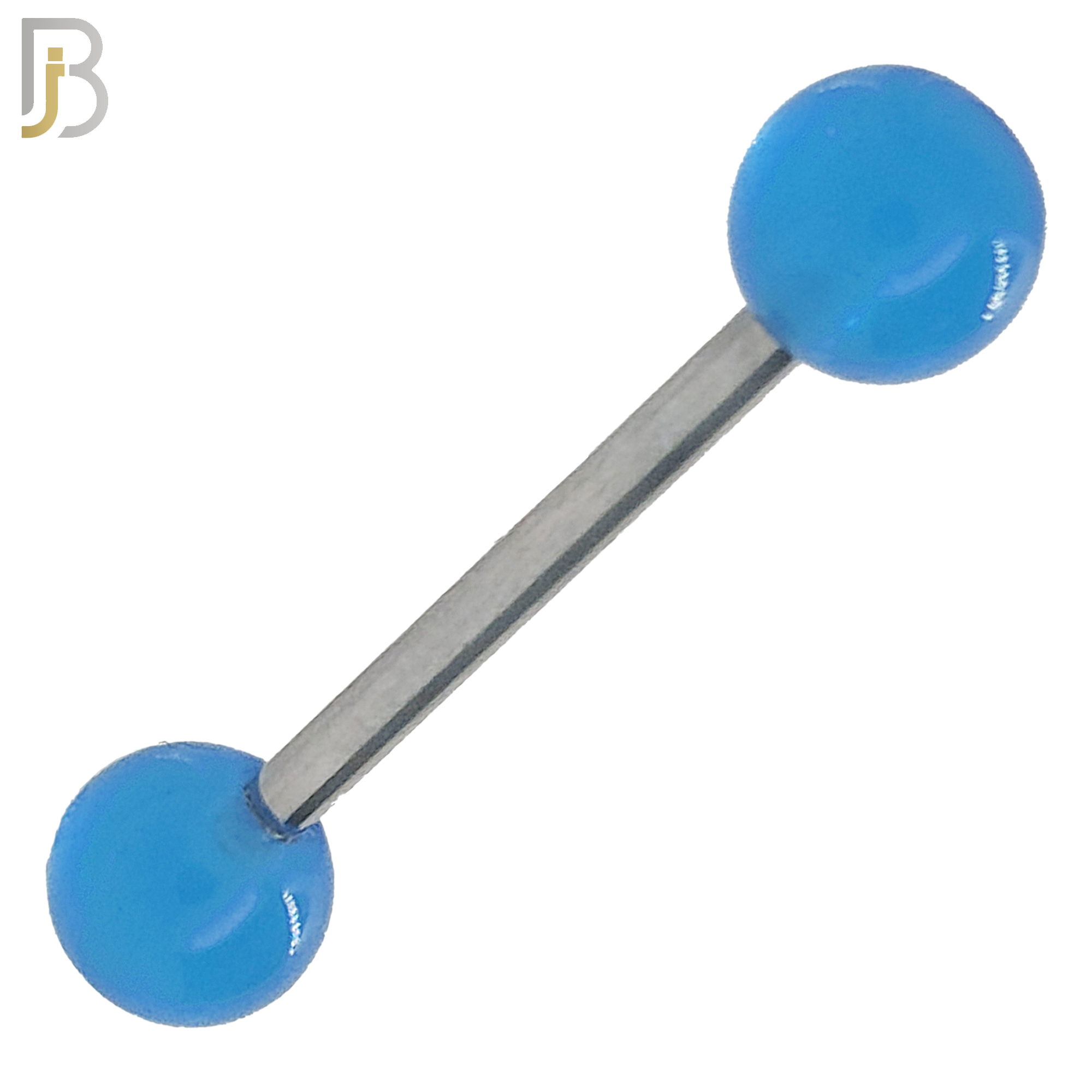 BB03G - 316L Surgical Steel Screw Barbell with Glow in the Dark Acrylic Ball Screw External Threaded (PACK OF 6) image 3