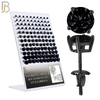 925-PK-ES79-KK - 925 Sterling Silver Black Plated Screw Back Earring Stud Casting Round Prong Setting Black Zircon Pack of 60 image 0