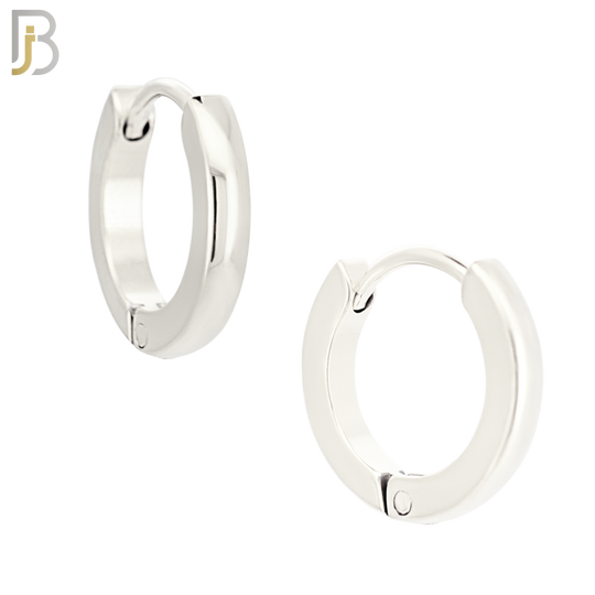 ES01S - 316L Stainless Steel Plain Curve Design Huggies image 2