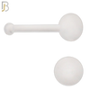 PK-NR09-2 - "Bioflex"120 Pcs, Clear Acrylic Flexible Nose Bone Retainer, 20g Thick 2mm Disk Shaped Top image 3