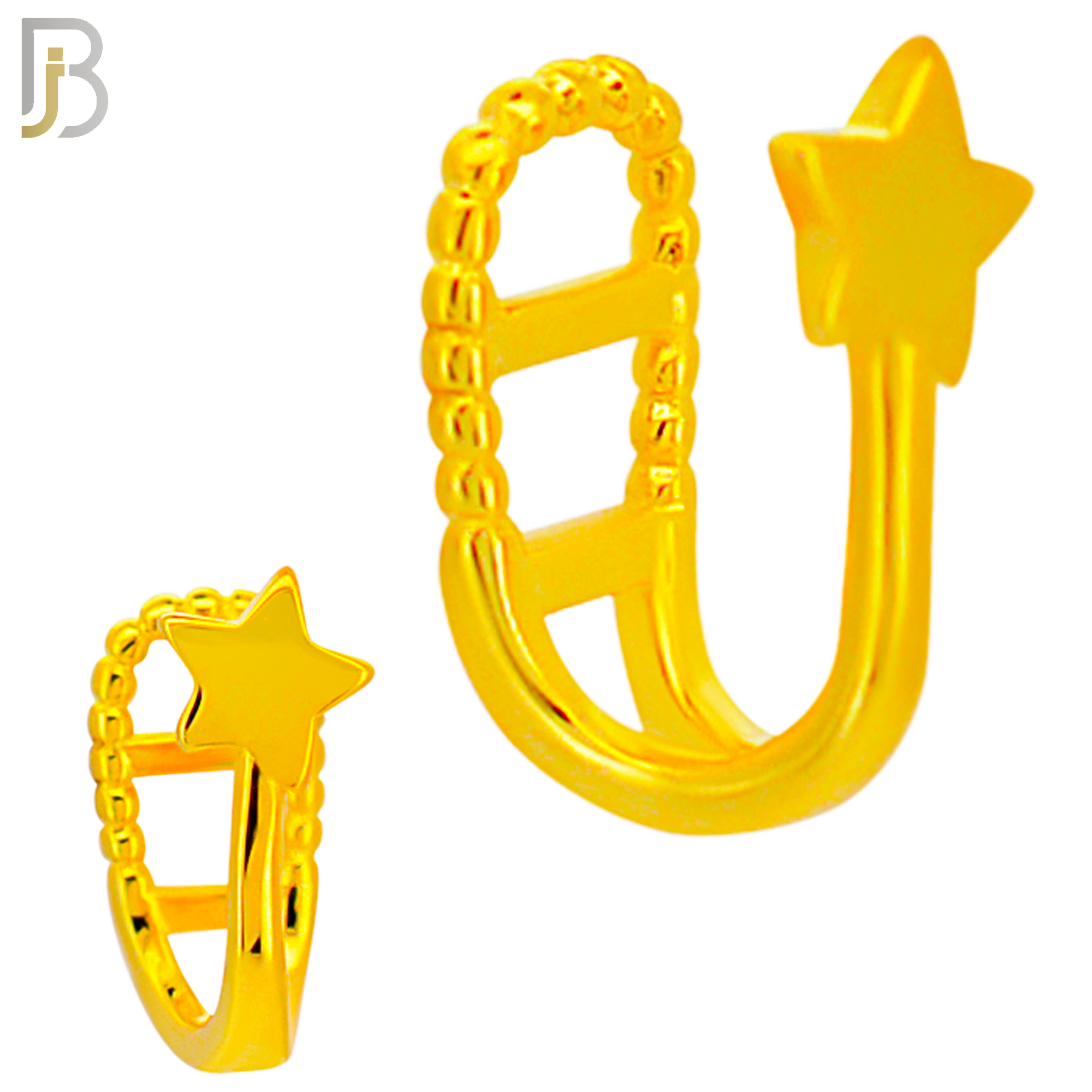 FES002 - Plain Star Ear Cuff in Brass (Sold Per Piece) image 2
