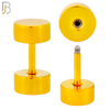 FP28G - Gold Plated Color Surgical Steel Plain Fake Plug (PACK OF 3 Pairs) image 1