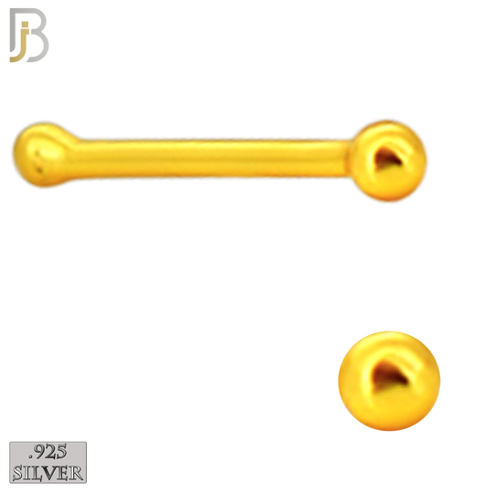 925-PK-NR07YS - 120 Pcs, 925 Sterling Silver Nose Bones, 22g Thickness, Include Plain Ball Silver 1.25mm (30pcs) 1.5mm (30pcs) 18k Gold Plating 1.25mm (30pcs) 1.5mm (30pcs) Packages image 5