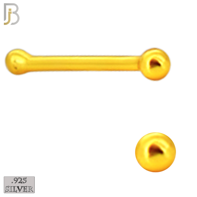 925-PK-NR07YS - 120 Pcs, 925 Sterling Silver Nose Bones, 22g Thickness, Include Plain Ball Silver 1.25mm (30pcs) 1.5mm (30pcs) 18k Gold Plating 1.25mm (30pcs) 1.5mm (30pcs) Packages image 5