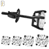925-PK-ES79-KC - 925 Sterling Silver Black Plated Screw Back Stud Earring with Round Clear Zircon in Prong Setting - Pack of 60 image 1