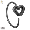 925-CT06 - 925 Sterling Silver 22g Thickness Hollow Heart Design (PACK OF 6) image 2