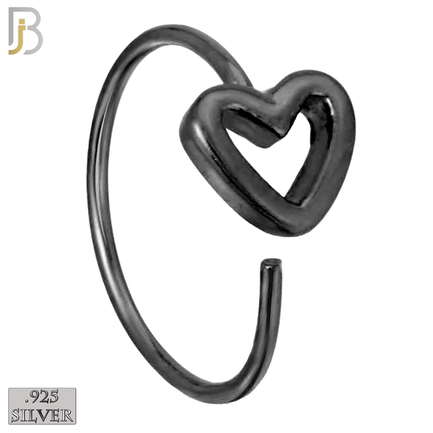 925-CT06 - 925 Sterling Silver 22g Thickness Hollow Heart Design (PACK OF 6) image 2